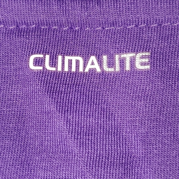 Purple Adidas Athletic Logo Tee S - Picture 5 of 6